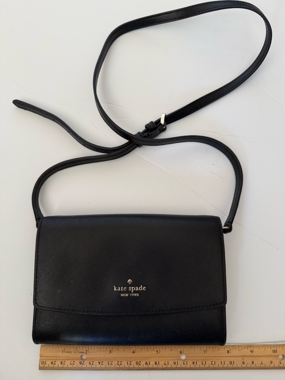 kate spade Black Saffiano Crossbody Bag